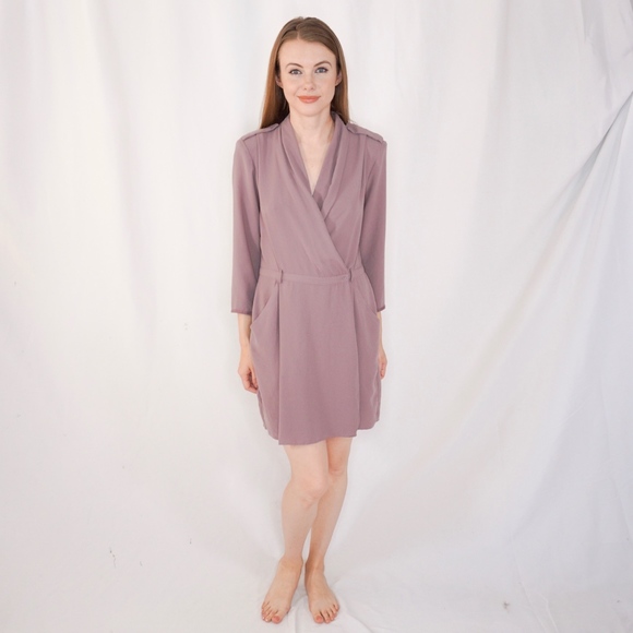 aritzia wilfred wrap dress